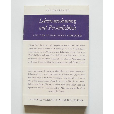 Lebensanschauung und Persönlichkeit (ältere Ausgabe)